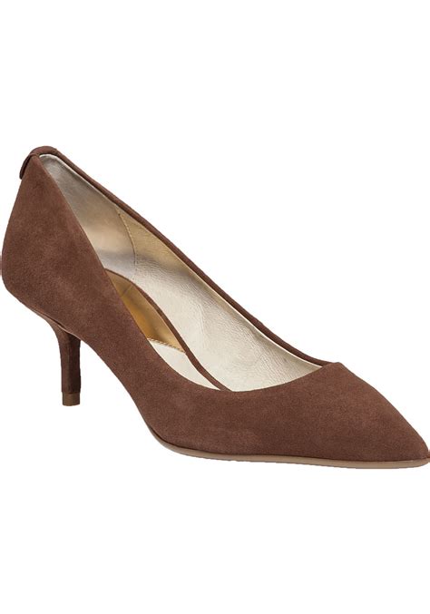 michael kors brown pumps|Michael Kors black suede pumps.